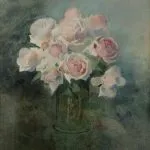 Een donzige wolk rozen van de IJsselschilder