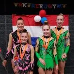 Unieke prestatie Acro-gymnasten Hanze Gym Hattem: vier podiumplaatsen op het NK Acrobatiek Unieke prestatie Acro-gymnasten Hanze Gym Hattem: vier podiumplaatsen op het NK Acrobatiek