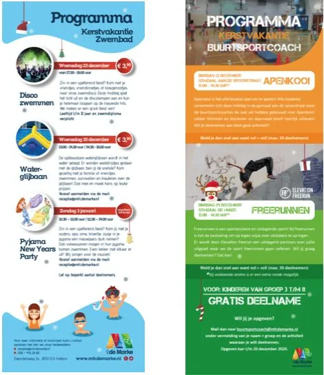 Kerstvakantieactiviteiten 2020