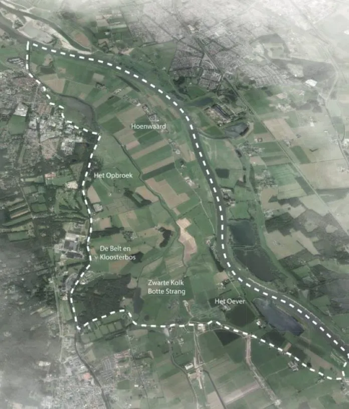 Begrenzing project De Hoenwaard 2030