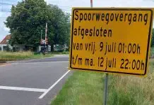 Spoorwegovergang Hilsdijk afgesloten