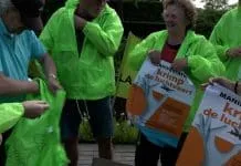 Massaprotesten tegen de luchtvaart