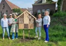 Insectenhotel van Groen Goud geplaatst