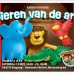 Vanmiddag gratis kindertheater ‘Dieren van de Ark’ bij  Bethel