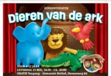Vanmiddag gratis kindertheater ‘Dieren van de Ark’ bij  Bethel