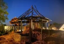 Kap van de Verkentoren afgebrand