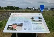 Informatiebord over Mark Leijsen Viaduct onthuld