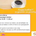 Koffiedrinken in de Marke
