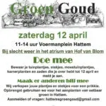 Aanmelden zaden, stekjes, plantjes voor Groen Goud-markt