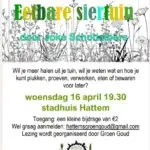 Eten uit je siertuin – lezing Groen Goud