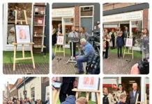 Stolpersteine in de Kerkstraat ter nagedachtenis aan vermoorde vader en opa