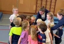 Volleybalspeeltuin HVV: allerjongsten maken spelenderwijs kennis met volleybal