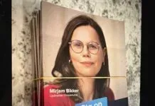 Mirjam Bikker tijdens Veluwetour op 24 oktober in Hattem