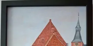 Marianne Kroon-Brinkman schildert Oud Hattem op ambachtelijke wijze