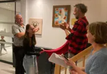 Kunstwerk ‘Stralend Vrede’ van Oekraïense kunstenares Violetta Mudrenko in Zalk onthuld